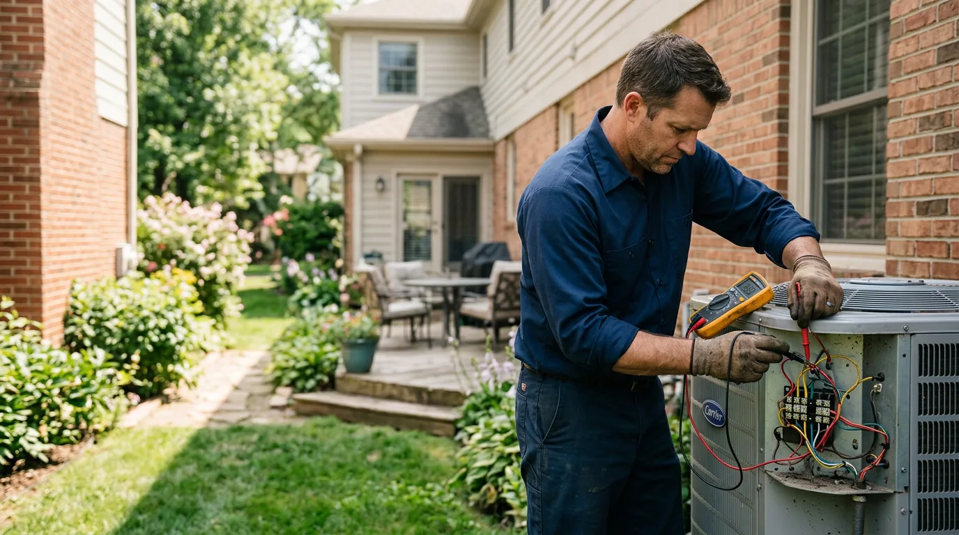 HVAC technician working near Homeland, CA